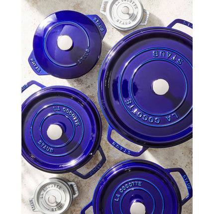 Staub La Cocotte 3.7 l cast iron round Cocotte, dark-blue - Visual Imperfections
