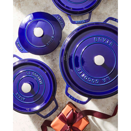 Staub La Cocotte 3.7 l cast iron round Cocotte, dark-blue - Visual Imperfections