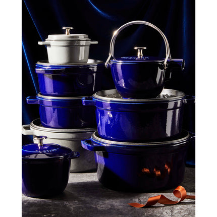 Staub La Cocotte 5.25 l cast iron round Cocotte, dark-blue - Visual Imperfections