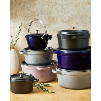 Staub La Cocotte 3.7 l cast iron round Cocotte, dark-blue - Visual Imperfections