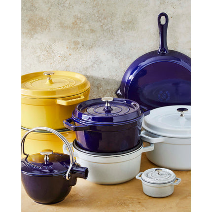 Staub La Cocotte 3.7 l cast iron round Cocotte, dark-blue - Visual Imperfections