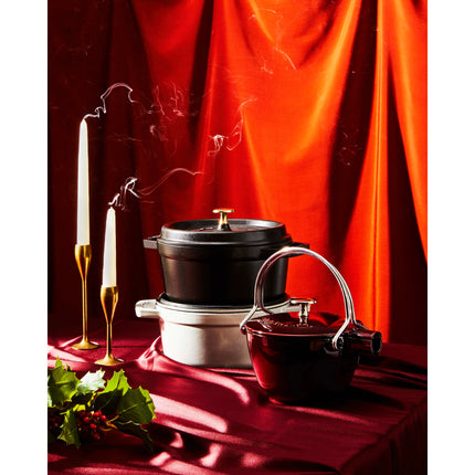 Staub La Cocotte 6.75 l cast iron round Cocotte, black - Visual Imperfections