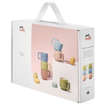 Staub Ceramique Macaron Espresso Mug Set 100 ml / 6 Piece, mixed Colours