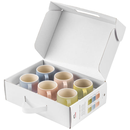 Staub Ceramique Macaron Coffee Mug Set 350 ml / 6 Piece, mixed Colours