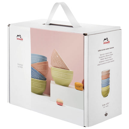Staub Ceramique 12 cm / 6 Piece ceramic bowl set in macaron colours, mixed Colours
