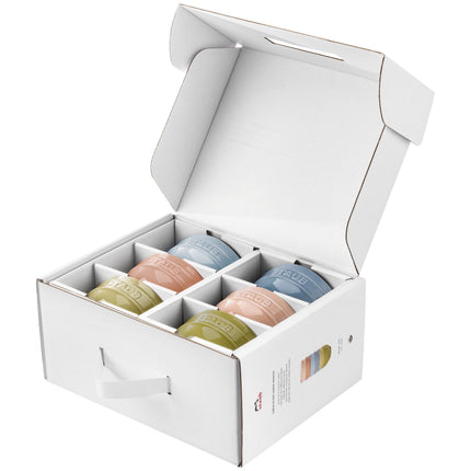 Staub Ceramique 14 cm / 6 Piece ceramic Macaron large bowl set, mixed Colours