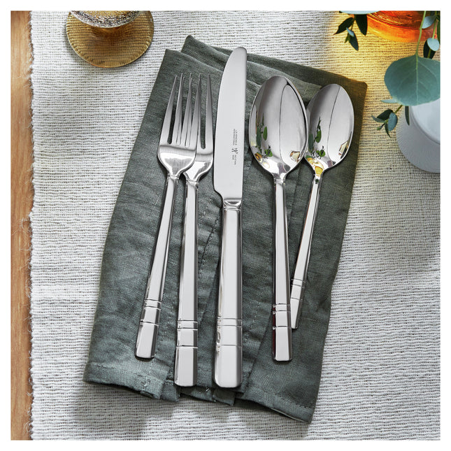 Henckels Madison Square 20 Piece Flatware Set polished