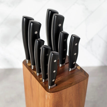Henckels Fine Edge Forged II 10 Piece, Knife block set, black