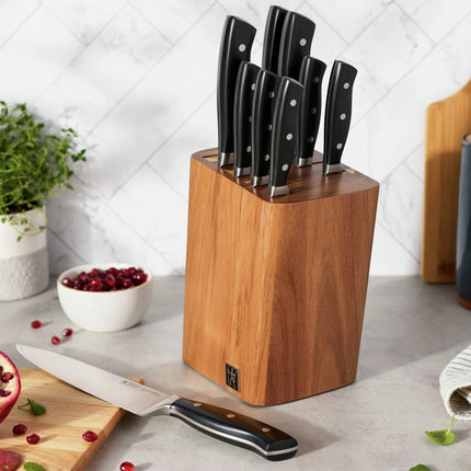 Henckels Fine Edge Forged II 10 Piece, Knife block set, black