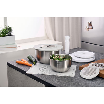 ZWILLING FRESH & SAVE BOWLS M/L GLASS & STAINLESS STEEL STARTER SET