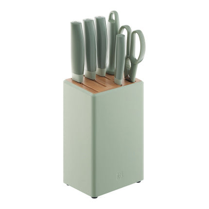 ZWILLING Now Pro 7 Piece, Knife block set, green