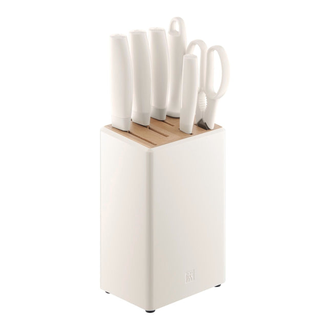 ZWILLING Now Pro 7 Piece, Knife block set, white
