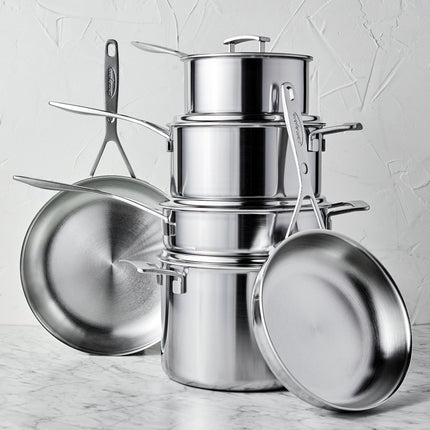 Demeyere Industry 5 10 Piece 18/10 Stainless Steel Cookware set