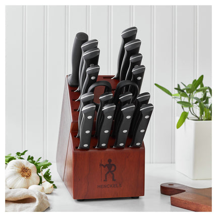 Henckels Dynamic 15 Piece, Knife block set, brown