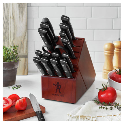 Henckels Dynamic 15 Piece, Knife block set, brown