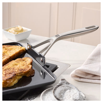 ZWILLING Motion Ceramic 28 cm Aluminum Square Non-Stick Griddle – Black