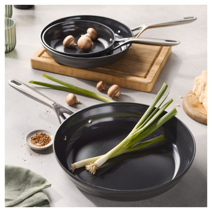 ZWILLING Motion Ceramic 3 Piece aluminum frying pan set