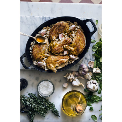 Staub Specialities 700 ml cast iron oval Baking Dish, black