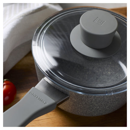 ZWILLING Parma Plus Ceramic 1.4 l aluminum round Sauce pan with lid, grey