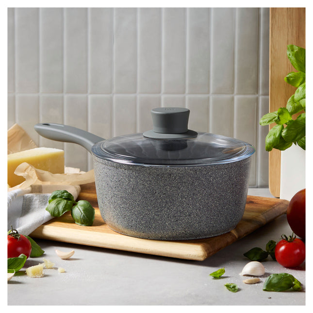 ZWILLING Parma Plus Ceramic 2.75 l aluminum round Sauce pan with lid, grey