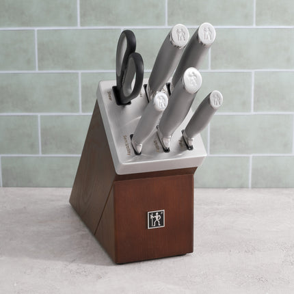 Henckels Modernist 14 Piece, Knife block set, brown