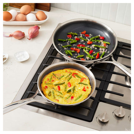 ZWILLING Peak 2 Piece 18/10 Stainless Steel Fry pan set