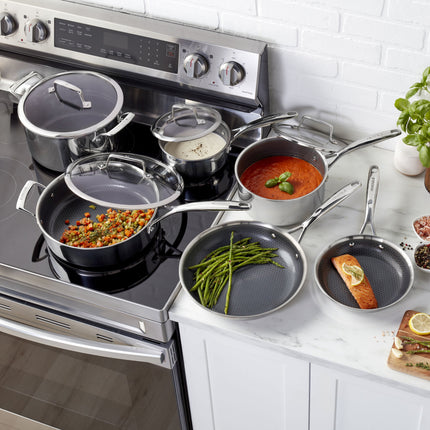 Henckels Paradigm Ceramic 10 Piece stainless steel Cookware set