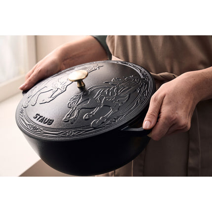 Staub La Cocotte 4.8 l cast iron round Year of the Horse French Oven