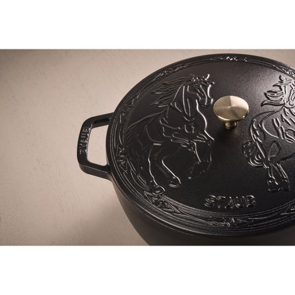 Staub La Cocotte 4.8 l cast iron round Year of the Horse French Oven