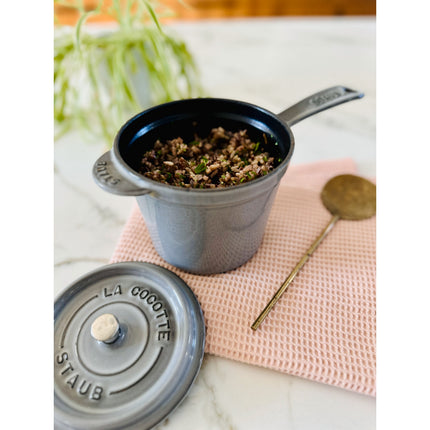 Staub Specialities 1.25 l cast iron round Sauce pan, graphite-grey