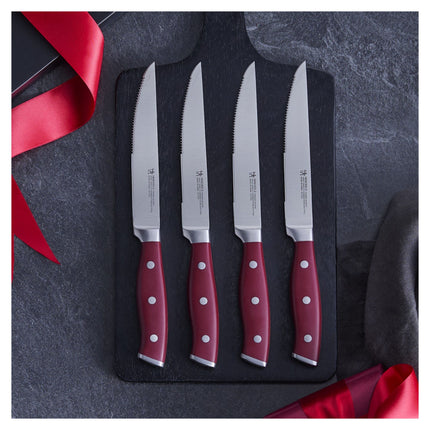 Henckels Forged Accent 4 Piece, Steak set, red