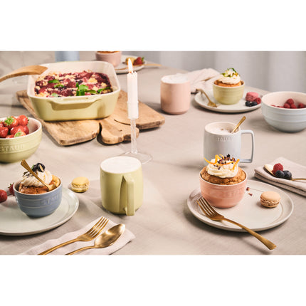 Staub Ceramique 9 cm / 6 Piece ceramic Ramekin set macaron, mixed Colours