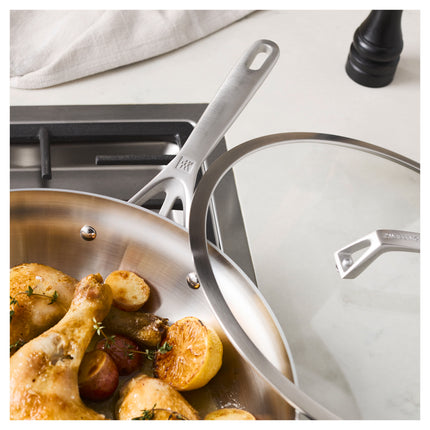 ZWILLING Motion Stainless Steel 33 cm stainless steel deep saute pan with lid