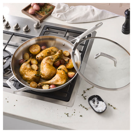 ZWILLING Motion Stainless Steel 33 cm stainless steel deep saute pan with lid