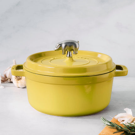 Staub stainless steel pig Knob