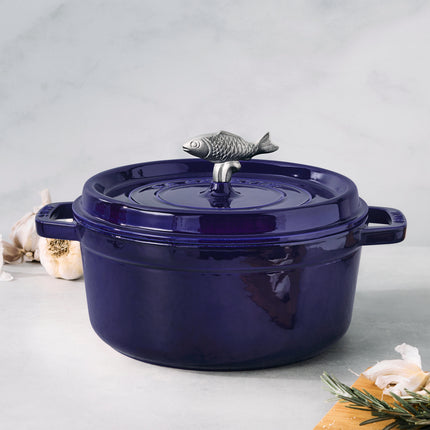 Staub stainless steel fish Knob