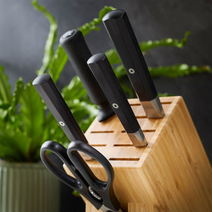 MIYABI KOH 4000FC 7 Piece, Knife block set, brown