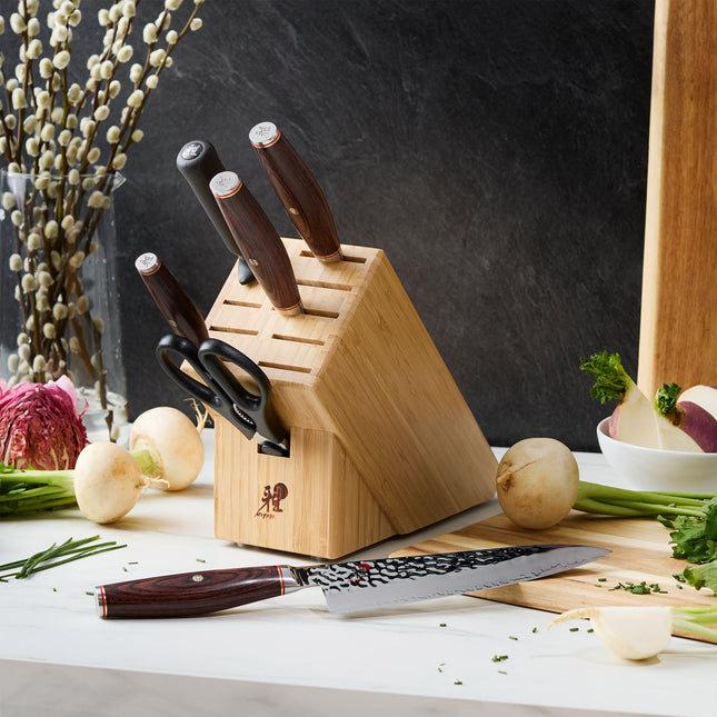 MIYABI ARTISAN 6000MCT 7 Piece, Knife block set, nature