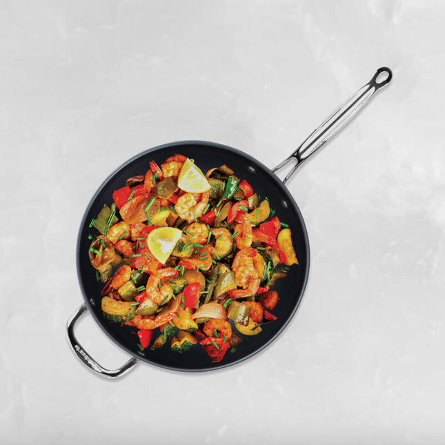 Cuisinart 12" Everlasting Non-Stick Stainless Steel Stir-Fry Pan/Wok with Cover