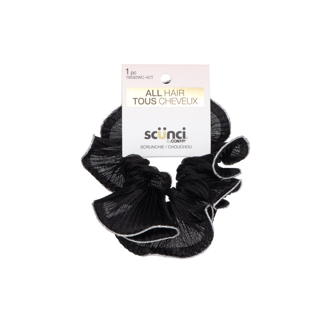 Conair Scunci Silver Trim Scrunchie