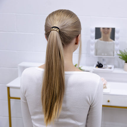 Conair Scunci 2 pk Gold Chain Ponytailers