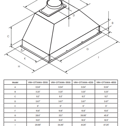 Vesta Ottawa 30" | Silver | DC Motor