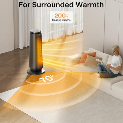 PELONIS PTH15A4BGB 23 inch 1500W ceramic tower heater