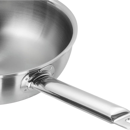 ZWILLING Z1006-109 Pro SS Frying Pan 3PLY 11.0 inches (28 cm) Stainless Steel Full Surface 3 Layer Construction, Induction Compatible