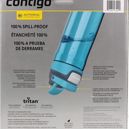 Contigo AutoSeal 2-Pack Waterbottles (Green, Blue, Yellow)