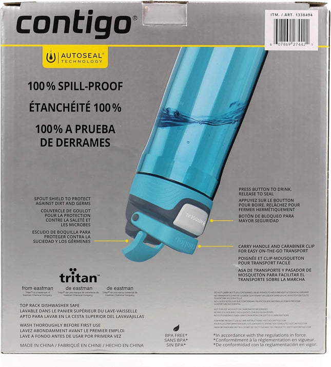 Contigo AutoSeal 2-Pack Waterbottles (Green, Blue, Yellow)