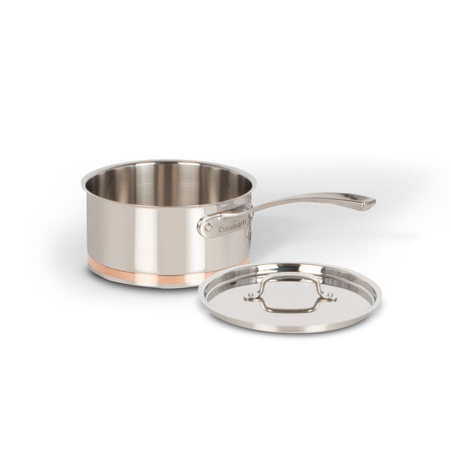 Cuisinart 2-Quart Stainless Steel Copper Band Saucepan with Cover
