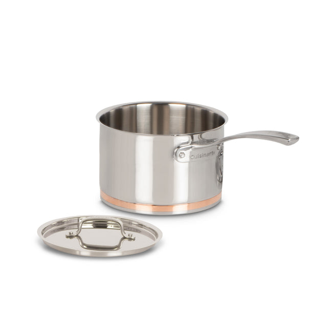 Cuisinart 3 Qt. (2.83 L) Stainless Steel Copper Band Saucepan with Cover