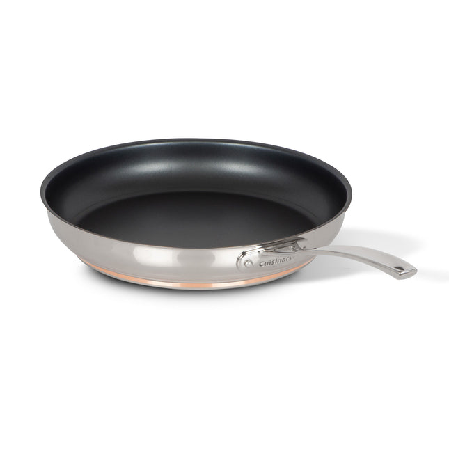 Cuisinart 12-Inch Stainless Steel Nonstick Skillet with Copper Band