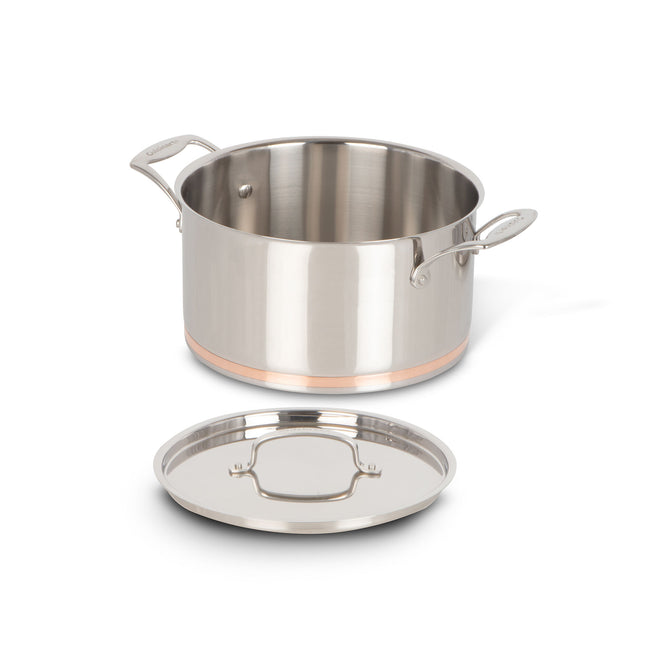 Cuisinart 6-Quart Stainless Steel Dutch Oven with Copper Band and Cover